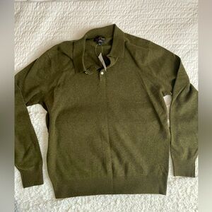 J. Crew men’s Cashmere collared sweater-polo